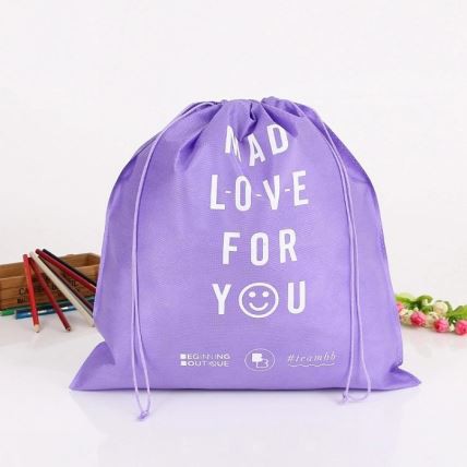 Borsa piccola con coulisse in tessuto non tessuto con stampa logo MOQ