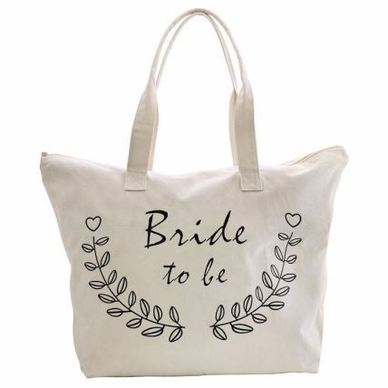 Borsa in tela con cerniera