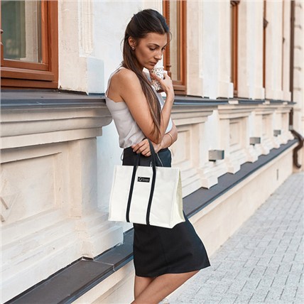 Borsa tote in tela super capiente